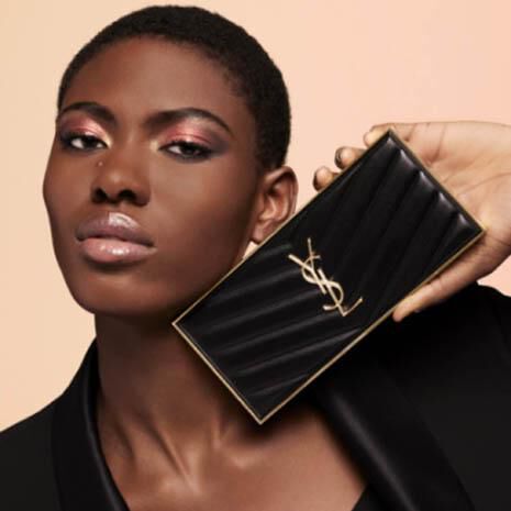 Ysl matte black clutch top