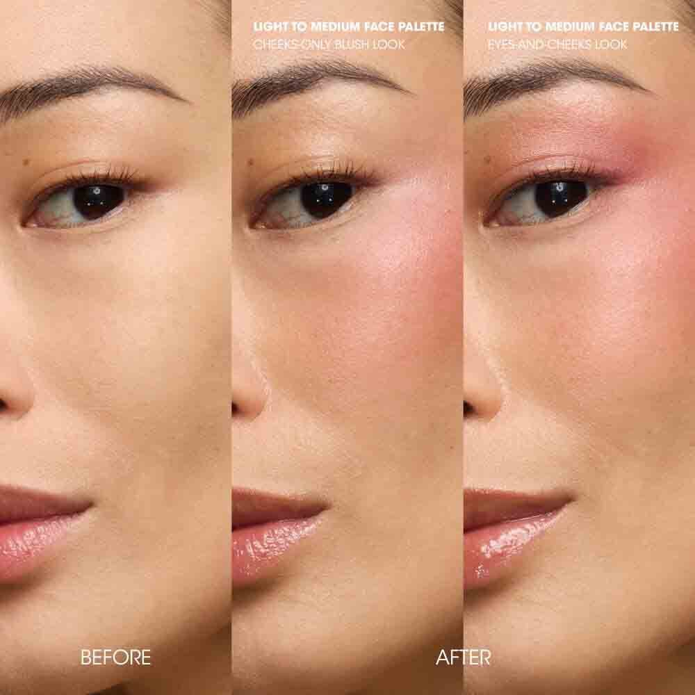 COUTURE FACE PALETTE BLUSH & HIGHLIGHTER - LIGHT TO MEDIUM