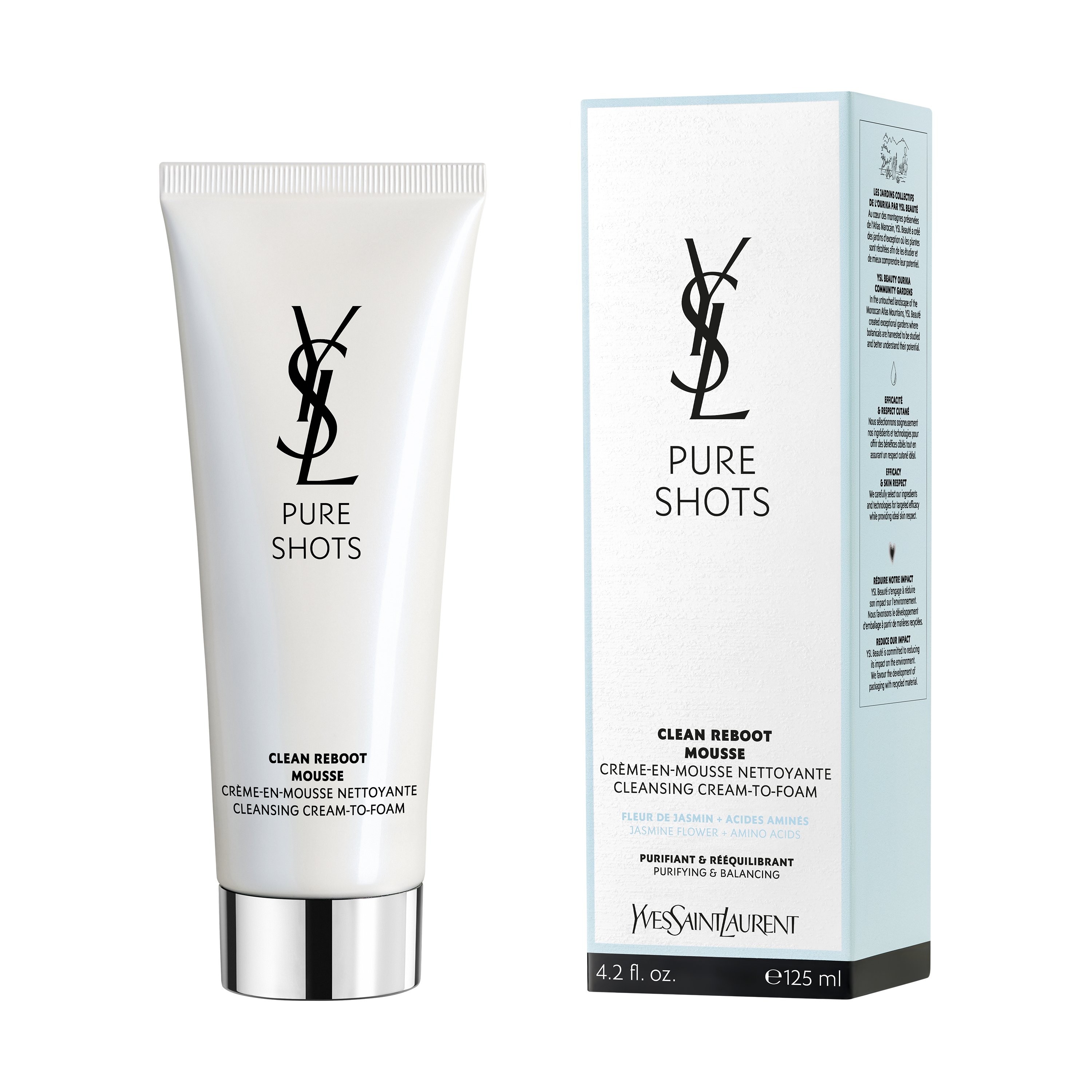 YSL Beauty - Skincare - PURE SHOTS CLEAN REBOOT CLEANSER 125ML