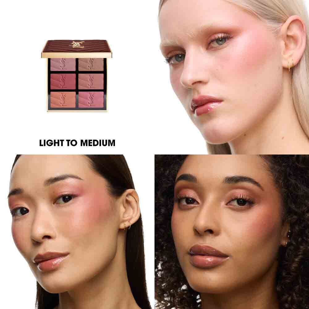 COUTURE FACE PALETTE BLUSH & HIGHLIGHTER - LIGHT TO MEDIUM