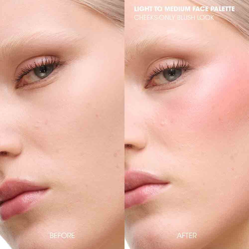 COUTURE FACE PALETTE BLUSH & HIGHLIGHTER - LIGHT TO MEDIUM