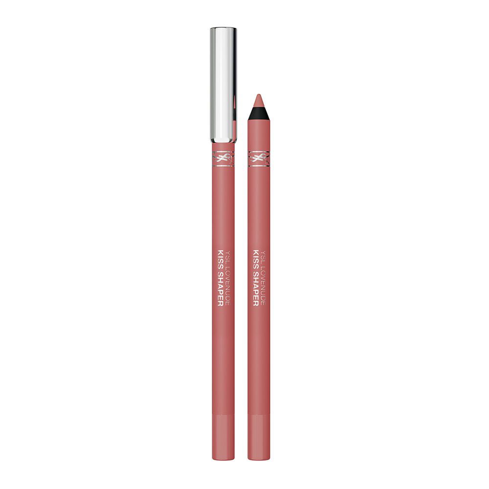 YSL LOVENUDE Kiss Shaper, shade 44 Nude Lavalliere. Packshot of product, opened and closed.