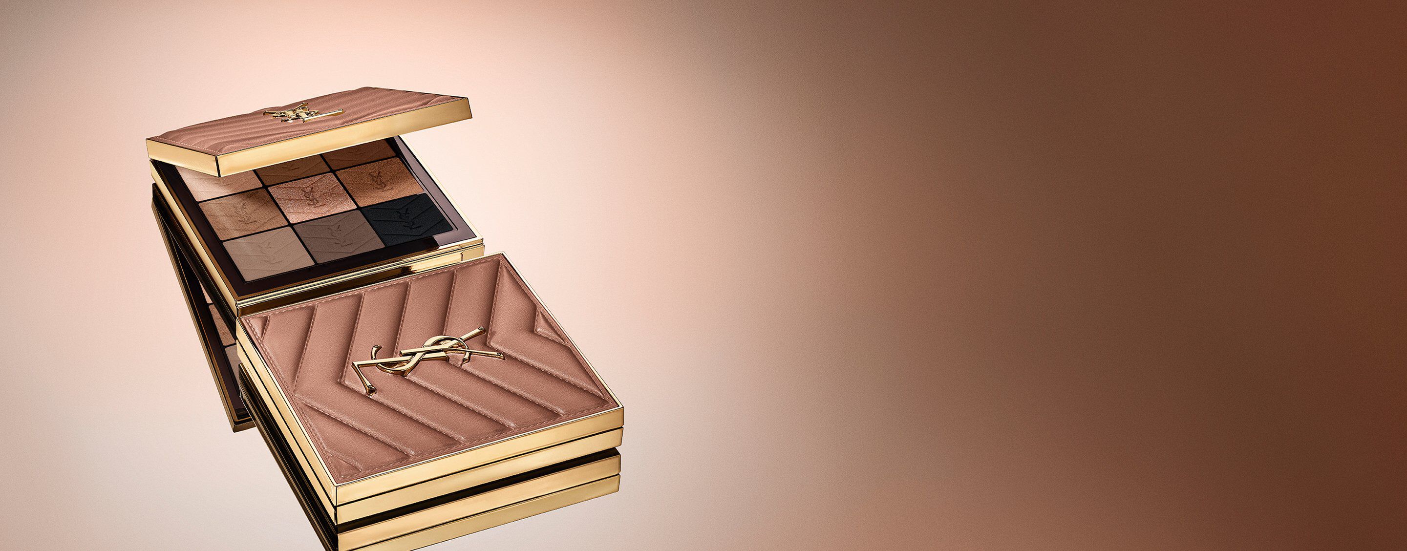 YSL Father's Day blue gift set, featuring the iconic
Cassandre logo, overflowing with delicate blue floral
accents.